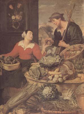 Frans Snyders detail Fruit and Vegetable Stall (mk14) china oil painting image